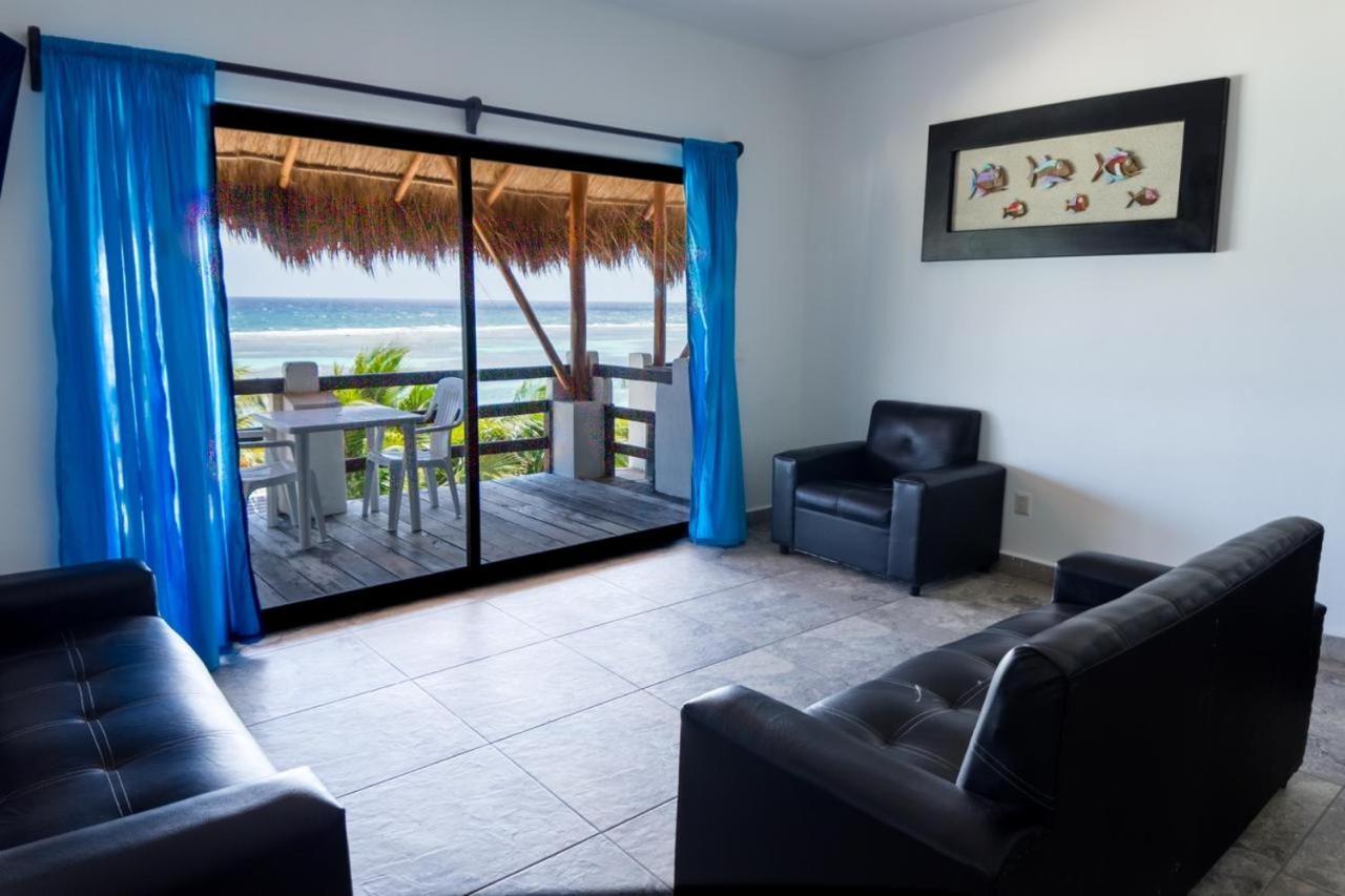 Penthouse With Roof ,Frente Al Mar By Blue Reef! Appartement Mahahual Buitenkant foto