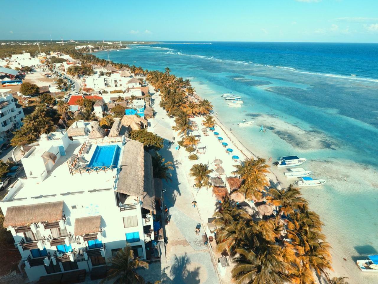 Penthouse With Roof ,Frente Al Mar By Blue Reef! Appartement Mahahual Buitenkant foto